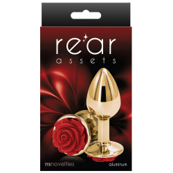 Rear Assets Plug Bijou Rear S 6 x 2.7cm Doré-Rouge